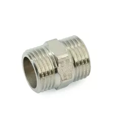 Ниппель HH равносторонний 1" никелированный Италия SFT-0004-000011