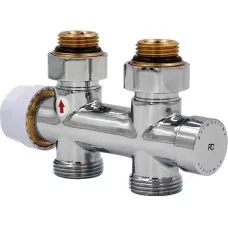 Узел нижнего подключения Primoclima Armature термостатический прямой 1/2х3/4, хром PC710SW