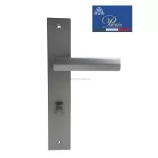 Дверная ручка на планке с фиксатором PORTUNO Alba 721.05WC Матовый графит Дверная ручка на планке с фиксатором PORTUNO Alba 721.05WC Матовый графит