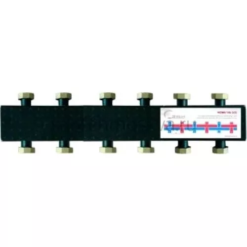 Стальной распределительный коллектор отопительного контура, Zeissler NDM0106-3(5)