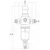 Фильтр промывной BWT Protector mini HWS 1/2" 100 мкм для х/в пластик. колба, 810548