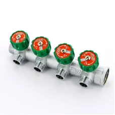 Коллектор FAR FK 3824 3412TP регулирующий проходной ВР-НР 3/4"х1/2" с 4 отводами Коллектор FAR FK 3824 3412TP регулирующий проходной ВР-НР 3/4"х1/2" с 4 отводами