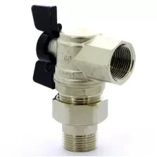 Кран шаровый со сгоном угловой 3/4" Bugatti Кран шаровый со сгоном угловой 3/4" Bugatti