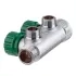 Коллектор FAR FK 3821 3412TP регулирующий проходной ВР-НР 3/4"х1/2" с 2 отводами