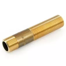 Сгон латунный резьбовой 1/2" x 75 мм Италия Сгон латунный резьбовой 1/2" x 75 мм Италия