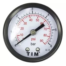 Манометр аксиальный 50 мм 1/4" Tim