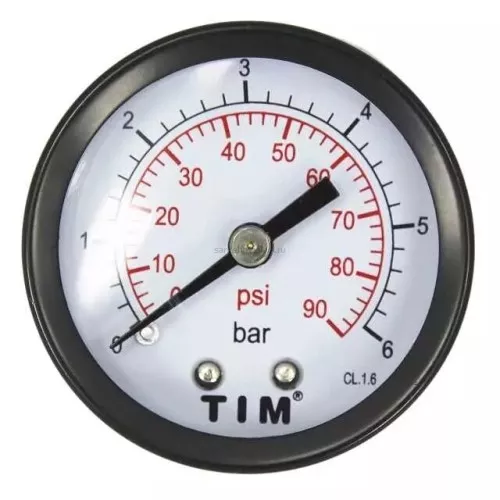 Манометр аксиальный Tim 50 мм 1/4" (Тим)