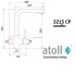 Кран комбинированный (хол/гор + питьевая) atoll 2215-CP (хром) Кран комбинированный (хол/гор + питьевая) atoll 2215-CP (хром)
