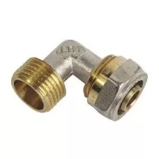 Угольник цанговый НР для МП труб 16x1/2" Угольник цанговый НР для МП труб 16x1/2"