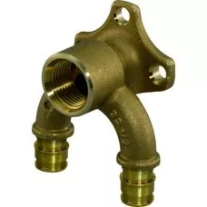 Угольник настенный (водорозетка) Uponor Q&E 1059821 латунь 20x1/2" ВРx20 U-профиль