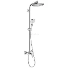 Душевая стойка Hansgrohe Crometta S 240 1jet Showerpipe EcoSmart 27269000 9л Душевая стойка Hansgrohe Crometta S 240 1jet Showerpipe EcoSmart 27269000 9л