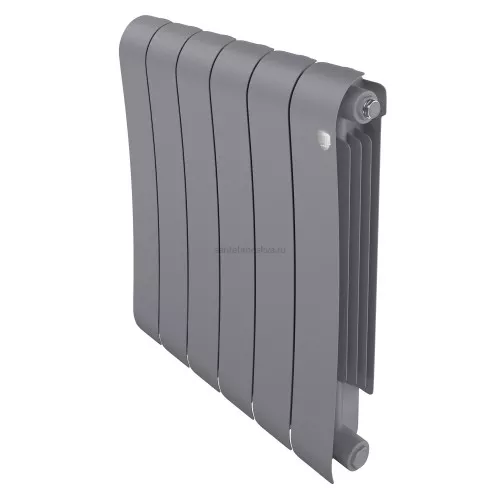 Радиатор биметаллический Royal Thermo Infinity 500 Silver Satin - 6 секции НС-1630002