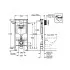 Инсталляция для унитаза GROHE Rapid SL 38750001, комплект 4 в 1, монтажная высота 1.13 м (Грое)