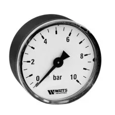 Манометр аксиальный F+R100 (MAL) 63 мм 10 бар Watts Манометр аксиальный F+R100 (MAL) 63 мм 10 бар Watts