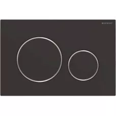 Смывная клавиша Geberit Sigma 20 115.882.14.1 черная матовая, хром глянцевый Смывная клавиша Geberit Sigma 20 115.882.14.1 черная матовая, хром глянцевый