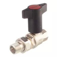 Кран шаровый Optibal 1 1/4" НГ с американкой маховик пластмассовый Oventrop 1075710 Кран шаровый Optibal 1 1/4" НГ с американкой маховик пластмассовый Oventrop 1075710