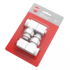 Набор дизайн-вентилей Royal Thermo CUBE 1/2" белый, RTE 56.0007, НС-1422577 Набор дизайн-вентилей Royal Thermo CUBE 1/2" белый, RTE 56.0007, НС-1422577