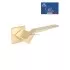 Дверная ручка на розетке Portuno Origami 205.07 Матовое золото Дверная ручка на розетке Portuno Origami 205.07 Матовое золото