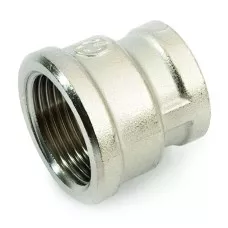 Муфта ВВ переходная 1" x 1/2" никелированная Италия SFT-0006-000112 Муфта ВВ переходная 1" x 1/2" никелированная Италия SFT-0006-000112