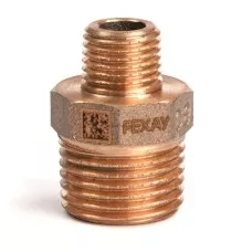 Ниппель переходной бронзовый РЕХАУ AURLINE 1/2" x 1/4" НР, 18732421001