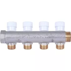 Коллектор распределительный 3/4", 4 отвода 1/2" SMB 6852 341204 Коллектор распределительный 3/4", 4 отвода 1/2" SMB 6852 341204