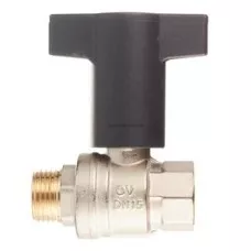 Кран шаровый Optibal 1/2" НВ маховик пластмассовый Эконом Кран шаровый Optibal 1/2" НВ маховик пластмассовый Эконом
