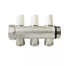 Распределительный коллектор REHAU G 1" с 3 отводами G 3/4" 11316451001