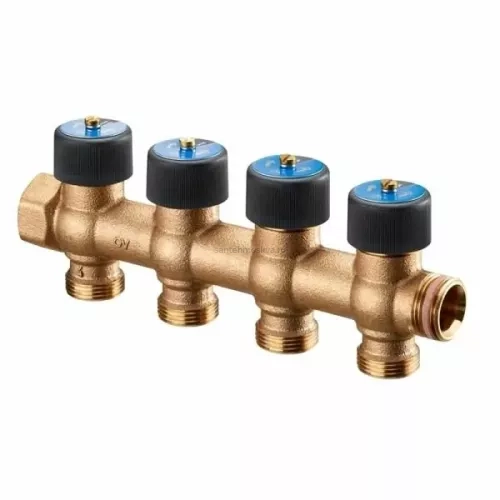 Распределительная гребенка Oventrop Multidis R для водоснабжения, 3/4" с 4 отводами 4200554