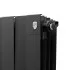 Радиатор биметаллический Royal Thermo Pianoforte 500 - 10 секций Noir Sable с боковым подключением (Роял Термо)