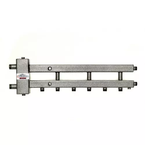 Гидравлический коллектор комбинированный Rilano 6 контуров 1"1/4 x 1" НР до 120 кВт (Рилано)
