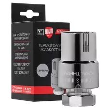 Термоголовка жидкостная Royal Thermo Design М30х1,5 RTO 08.02 (хром) Термоголовка жидкостная Royal Thermo Design М30х1,5 RTO 08.02 (хром)