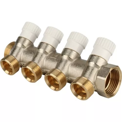 Коллектор распределительный 1", 4 отвода 3/4"ЕК SMB 6851 013404