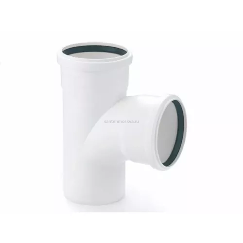 Тройник Rehau Raupiano Plus 110х110мм 87° для систем внутренней канализации (Рехау)