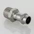 Пресс-муфта с наружной резьбой 15 мм х 1/2" из нержавеющей стали VTi.901.I.001504 VALTEC (ВАЛТЕК) Пресс-муфта с наружной резьбой 15 мм х 1/2" из нержавеющей стали VTi.901.I.001504 VALTEC (ВАЛТЕК)