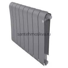 Радиатор биметаллический Royal Thermo Infinity 500 Silver Satin VR80 - 8 секции НС-1658389