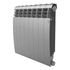 Радиатор биметаллический Royal Thermo Biliner 500 - 8 секций Silver Satin с боковым подключением Радиатор биметаллический Royal Thermo Biliner 500 - 8 секций Silver Satin с боковым подключением
