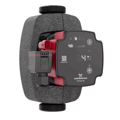 Циркуляционный насос ALPHA2 GO 25-75 180 Grundfos автоматическая адаптация Bluetooth, 93074276