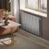 Радиатор биметаллический Royal Thermo Pianoforte 500 - 12 секций Silver Satin с боковым подключением (Роял Термо)