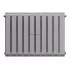Радиатор биметаллический Royal Thermo Pianoforte 500 - 10 секций Silver Satin с боковым подключением (Роял Термо)