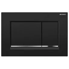 Смывная клавиша Geberit Sigma 30 115.883.14.1 черный матовый/хром Смывная клавиша Geberit Sigma 30 115.883.14.1 черный матовый/хром