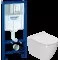 Инсталляция Grohe Rapid SL 38772001, 3 в 1 с кнопкой смыва + унитаз Grossman GR-4455SQ Tornado