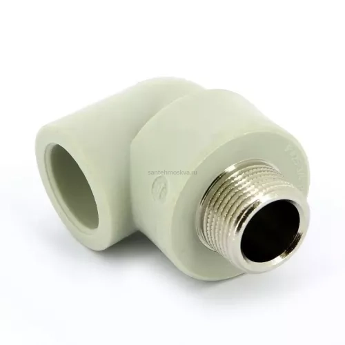 Угол полипропиленовый FV-Plast 216020 НР Ø 20 мм х 1/2" (Фв-пласт)