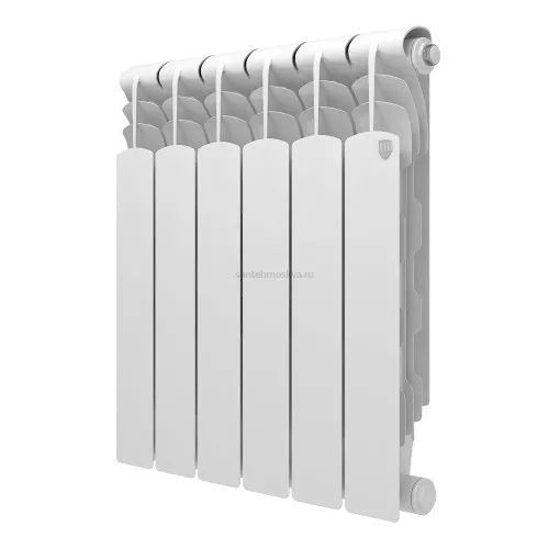 Радиатор биметаллический Royal Thermo Revolution Bimetall 500 2.0 - 6 секций с боковым подключением (Роял Термо)