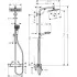 Душевая стойка Hansgrohe Crometta Е 240 1jet Showerpipe 27271000 с термостатом Душевая стойка Hansgrohe Crometta Е 240 1jet Showerpipe 27271000 с термостатом