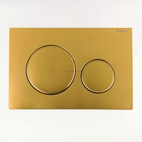 Смывная клавиша Geberit Sigma 20 золотой брашированный
