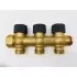 Регулирующий проходной коллектор Zeissler 3/4"х3/4" с 3 отводами ZSc.403.0503E