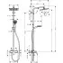 Душевая стойка Hansgrohe Crometta E 240 1jet Showerpipe 27284000 Душевая стойка Hansgrohe Crometta E 240 1jet Showerpipe 27284000