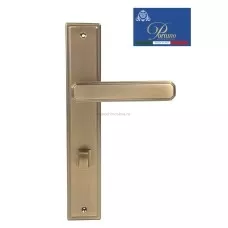 Дверная ручка на планке с фиксатором PORTUNO Pyramid 822.11WC Матовый кофе Дверная ручка на планке с фиксатором PORTUNO Pyramid 822.11WC Матовый кофе