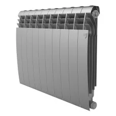 Радиатор биметаллический Royal Thermo Biliner 500 - 10 секций Silver Satin с боковым подключением Радиатор биметаллический Royal Thermo Biliner 500 - 10 секций Silver Satin с боковым подключением