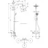 Душевая стойка Hansgrohe Croma 220 Showerpipe 27185000 с термостатом